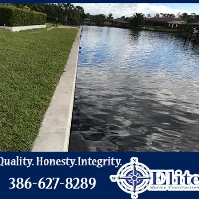 New Seawall Palm Coast Florida New Seawall Palm Coast Florida